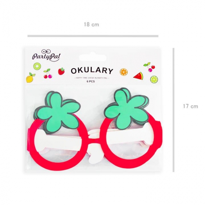 Парти очила лятно парти, 6 бр. в пакет /Pp/
