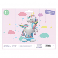 Фолиев стоящ 3D балон Еднорог, 120х83см /Mb/