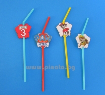 Парти сламки с облър Пес Патрул, 10 бр. в пакет