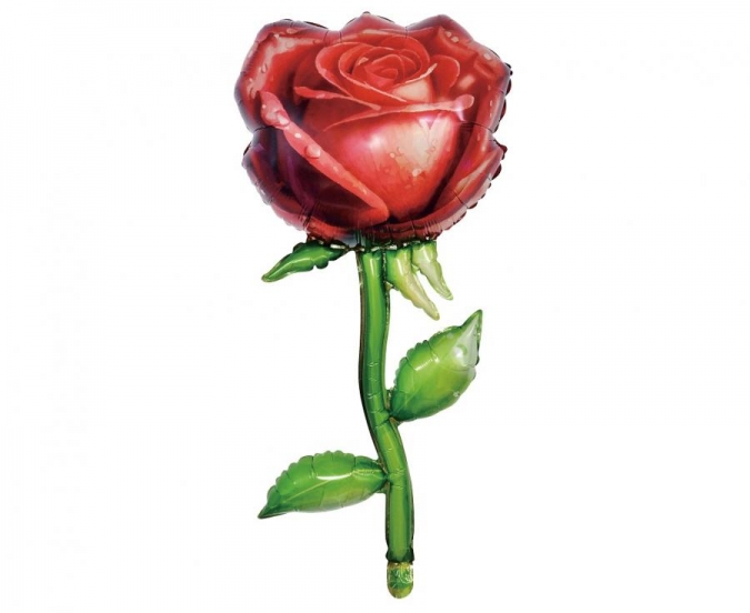 Фолиев балон Цвете Роза, 76см /Gd/