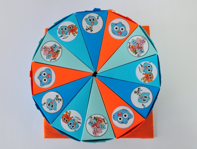 Хартиена торта с  тематична декорация и персонализация Гъмбол