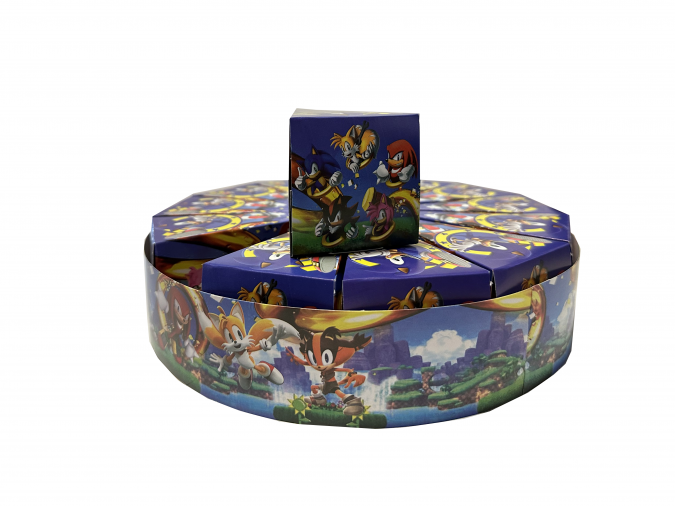 Комплект 13 парчета /заготовки за хартиена торта Соник, с вкл. ринг за декорация /Mr/