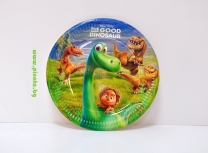 Хартиена парти чинийка Добрия Динозавър 23 см, лицензирани Дисни 8бр пакет