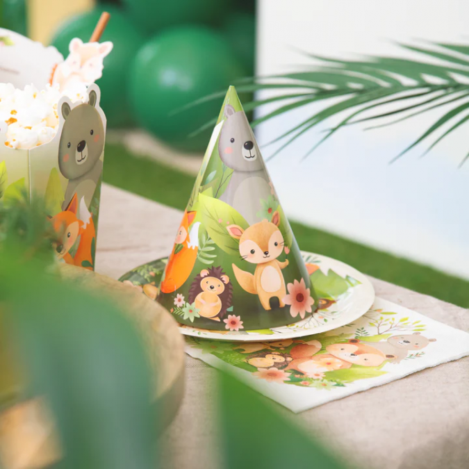 Парти шапка Горски животни, 6 бр. в опаковка /Pp/