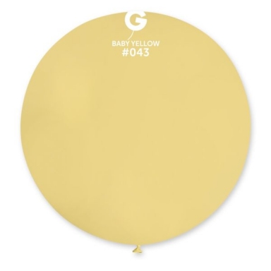 Балон диаметър 80 см, цвят бебешко жълто, Gemar G220 #043 /Uk/