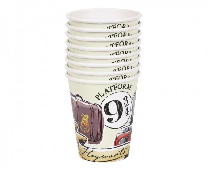 Хартиена чашка Хари Потър, 250 мл., 8 бр. в опаковка /Gd/