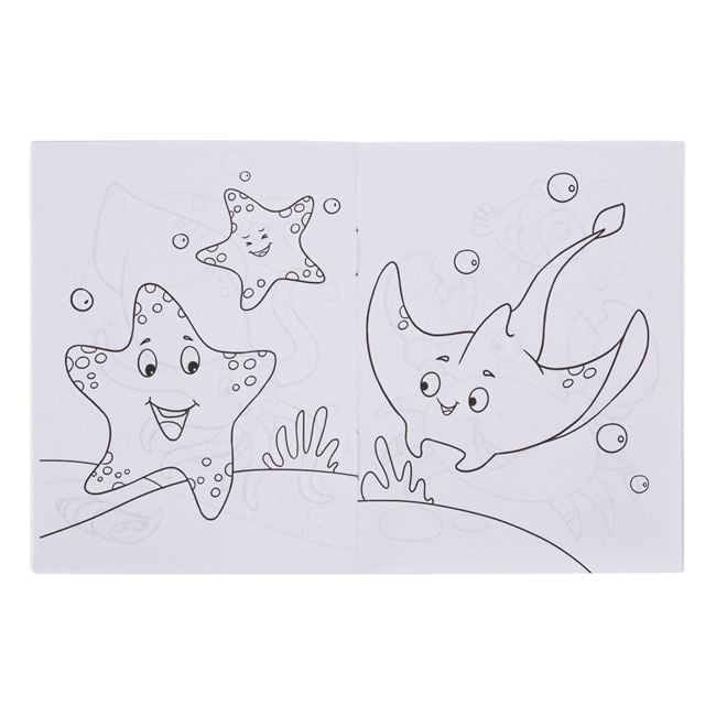 Джобна книжка за оцветяване Океан, морска тема /Mb/