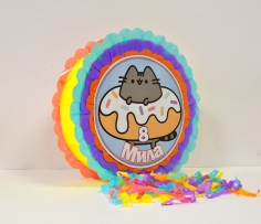 Пинята Коте Пушийн Pusheen, две лица 40х40 см