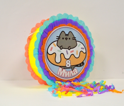Пинята Коте Пушийн Pusheen, две лица 40х40 см