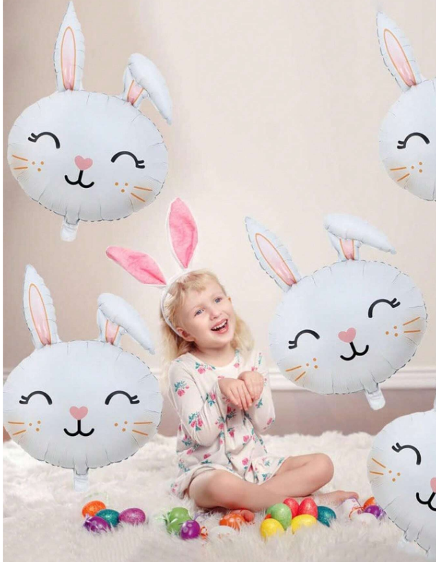 Фолиев балон Великденско зайче, 75см /Ch/