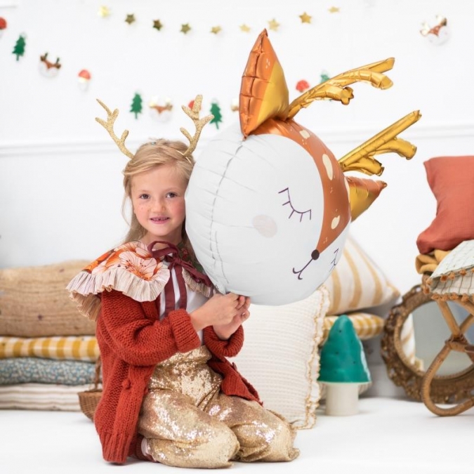 Фолиев балон Елен, коледа Горски животни 73x64 см /Pd/