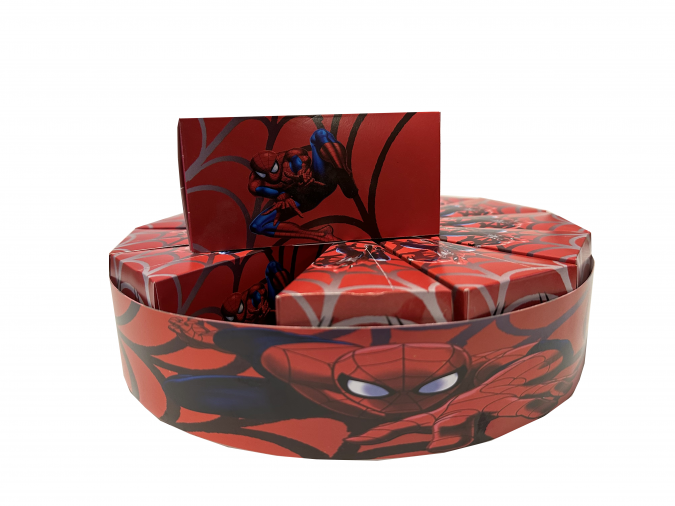 Комплект 13 парчета /заготовки за хартиена торта Спайдърмен, с вкл. ринг за декорация /Mr/