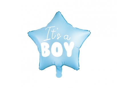 Фолиев балон Бебе момче звезда 45см / It's a Boy  /Pd/