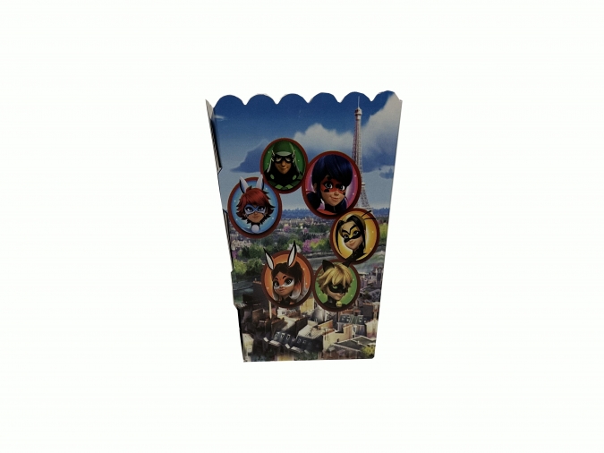 Кутийки за пуканки или сладки Калинката и Котарака - 5 бр. в пакет /Mr/