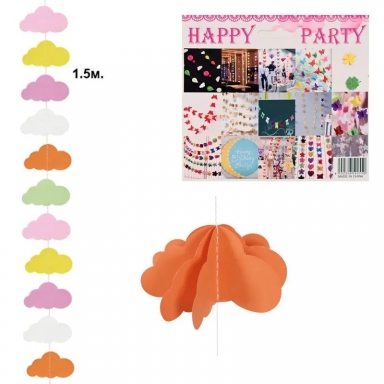 Висяща декорация - облачета, 1,5м /Km/