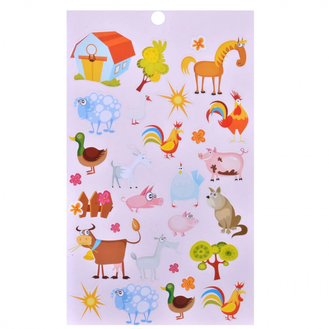 Книжка със стикери Животни от фермата /Mb/