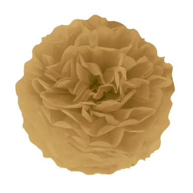 Помпон от златна тишу хартия 15 см /Pp/