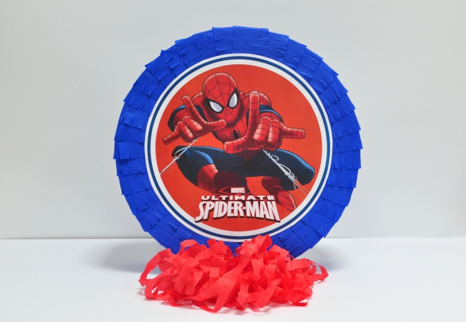 Пинята Спайдърмен, две лица 40х40 см