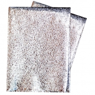 Покривка за еднократна употреба релефна - метализиран гланц, цвят сребро 120х180 см