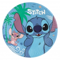 Хартиена чинийка Стич и Ейнджъл, 19,5 см, 6бр. лиценз /Mb/