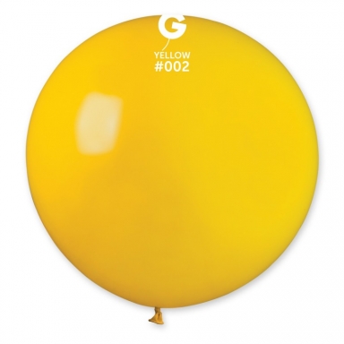 Балон  сфера  диаметър 80 см, жълт пастел  Gemar G220 #002 /Uk/