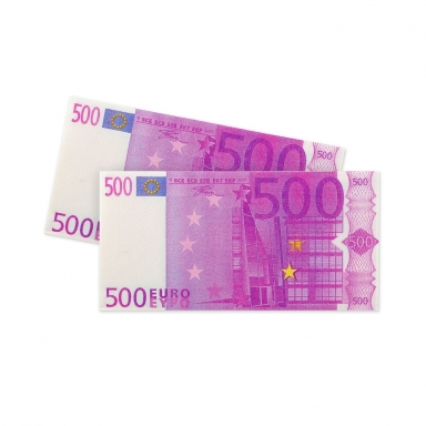 Салфетки 500 евро, трипластови, 10 бр в пакет /Mb/