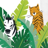 Парти салфетки Животни Джунгла Сафари 16 бр в пакет, Animal Safari