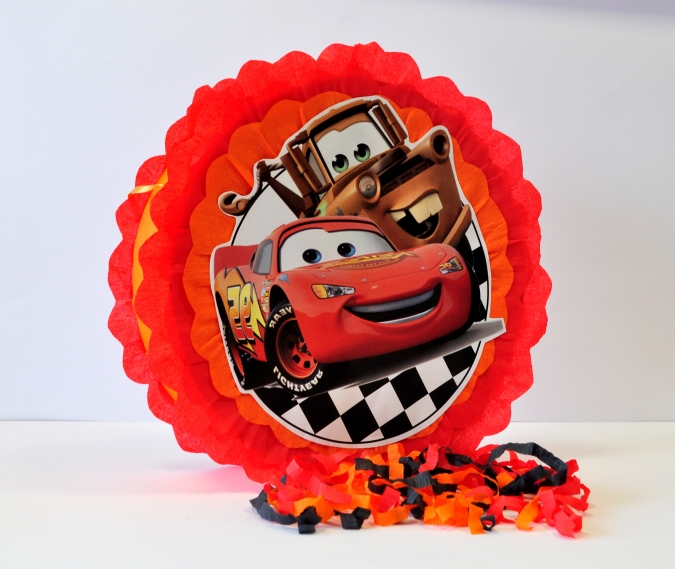 Пинята Маккуин Колите, две лица 40х40 см