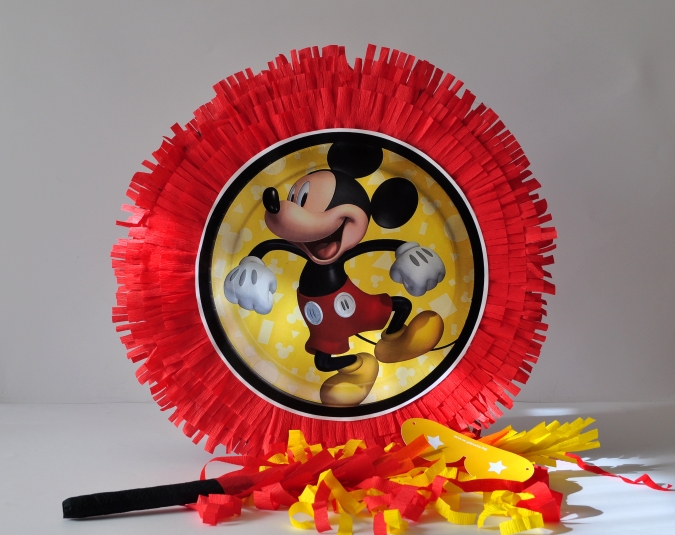 Пинята Мики Маус, две лица 40х40 см