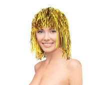 Перука от фолио цвят злато /Gd/