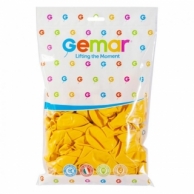 Балон цвят жълт, диаметър 30 см, 100 бр. в пакет, Gemar G110 #003