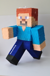 Пинята фигура Стив Майнкрафт, височина 65 см