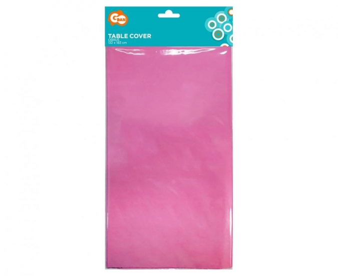 Хартиена покривка за еднократна употреба, цвят розов 132х183 см /Gd/