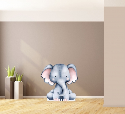 Фигурка за декорация Слонче, свободно стояща, 40 см pvc