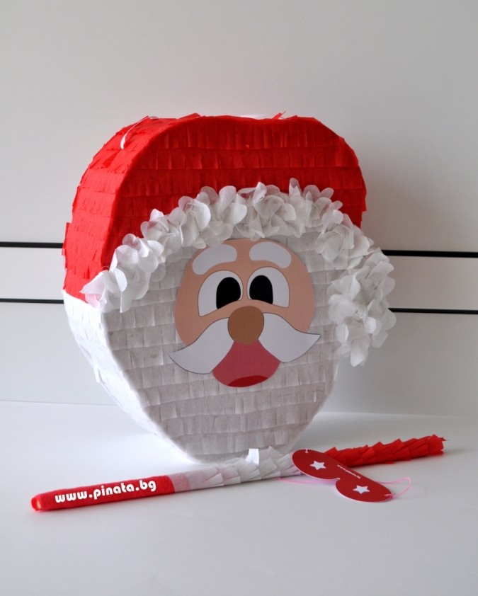 Пинята Дядо Коледа височина 40 см