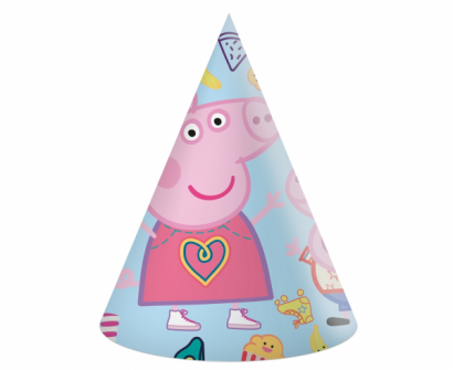 Парти шапка Пепа Пиг / Peppa Pig,  6 бр. в опаковка /Gd/