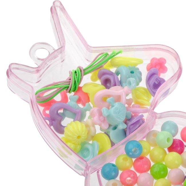 Творчески комплект /мъниста/ за нанизване в кутия Еднорог /Mb/