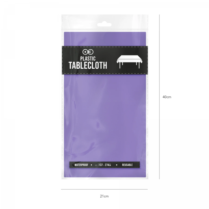 Покривка за еднократна употреба, лилава 137х274 см /Pp/
