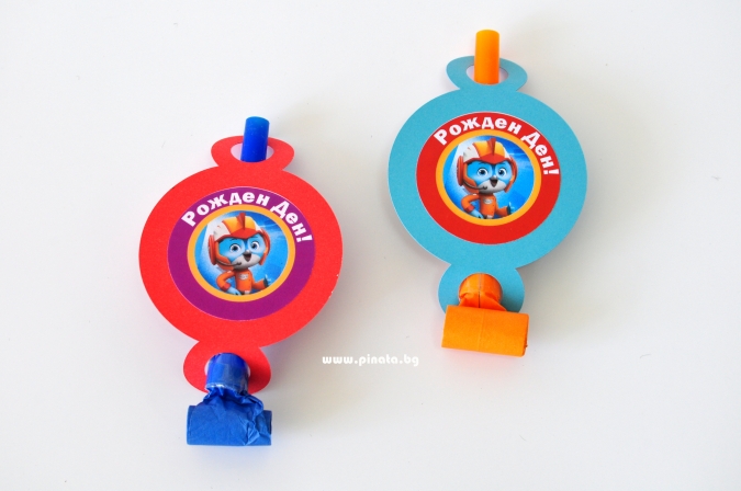 Персонализирана парти свирка Топ Кадети, 5 бр. пакет