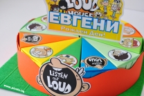 Хартиена торта с тематична декорация и персонализация Къщата на Шумникови