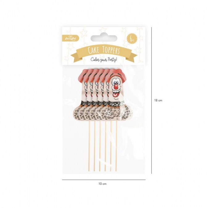 Топери за мъфини Пенис, Моминско парти / Bride to be, 6 бр. в опаковка /Pp/