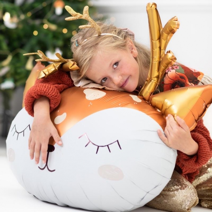 Фолиев балон Елен, коледа Горски животни 73x64 см /Pd/