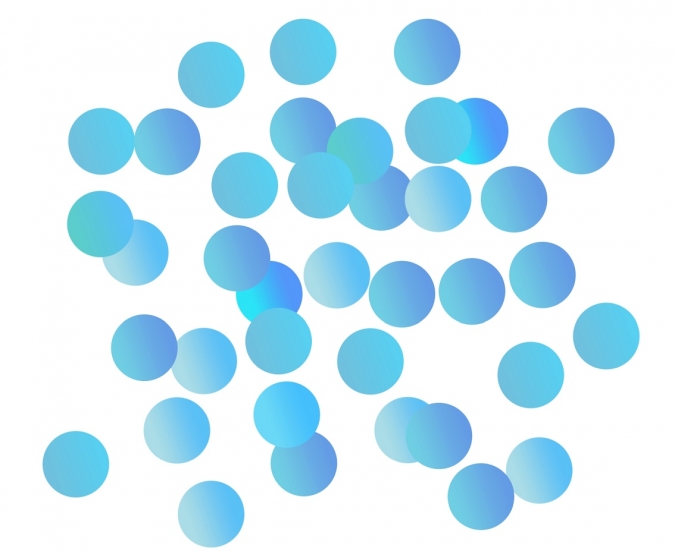 Конфети за балони блестящи кръгли, цвят тюркоаз, 18гр. 1,5 см диаметър /Gd/