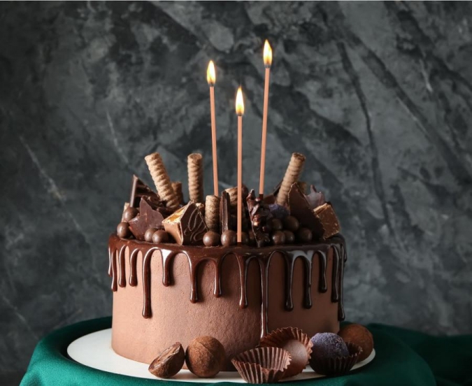 Свещички, розово злато металик, 6 бр. в опаковка /Gd/