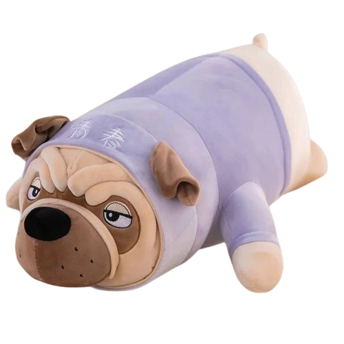 Плюшена играчка Куче Мопс с качулка /Li/