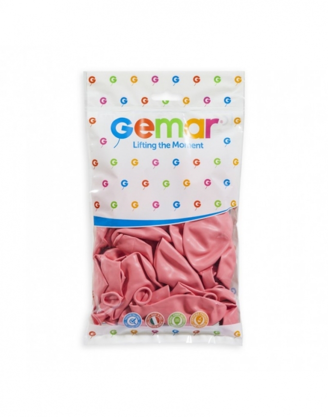 Балон цвят Бебешко розов, Baby Pink, диаметър 30 см, 100 бр. в пакет, Gemar G110 #073 /Uk/
