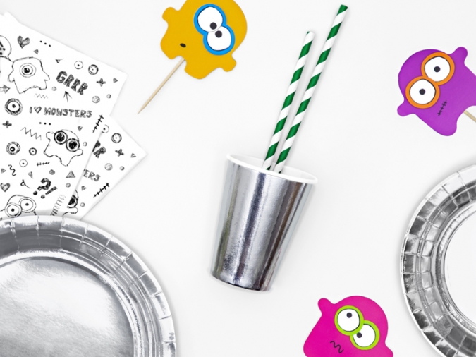 Хартиена парти чашка сребърна гланц 220 мл, 6 бр. в опаковка /Pd/