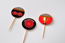 Топер за мъфини спортни коли, маккуин, купа, 20 бр. в опаковка