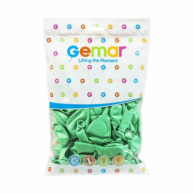 Балон цвят Мента зелен, диаметър 30 см, 100 бр. в пакет, Gemar G110 #077 /Uk/