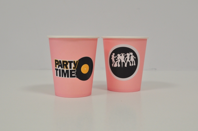 Парти чашка 220 мл., Диско парти, 6бр. пакет